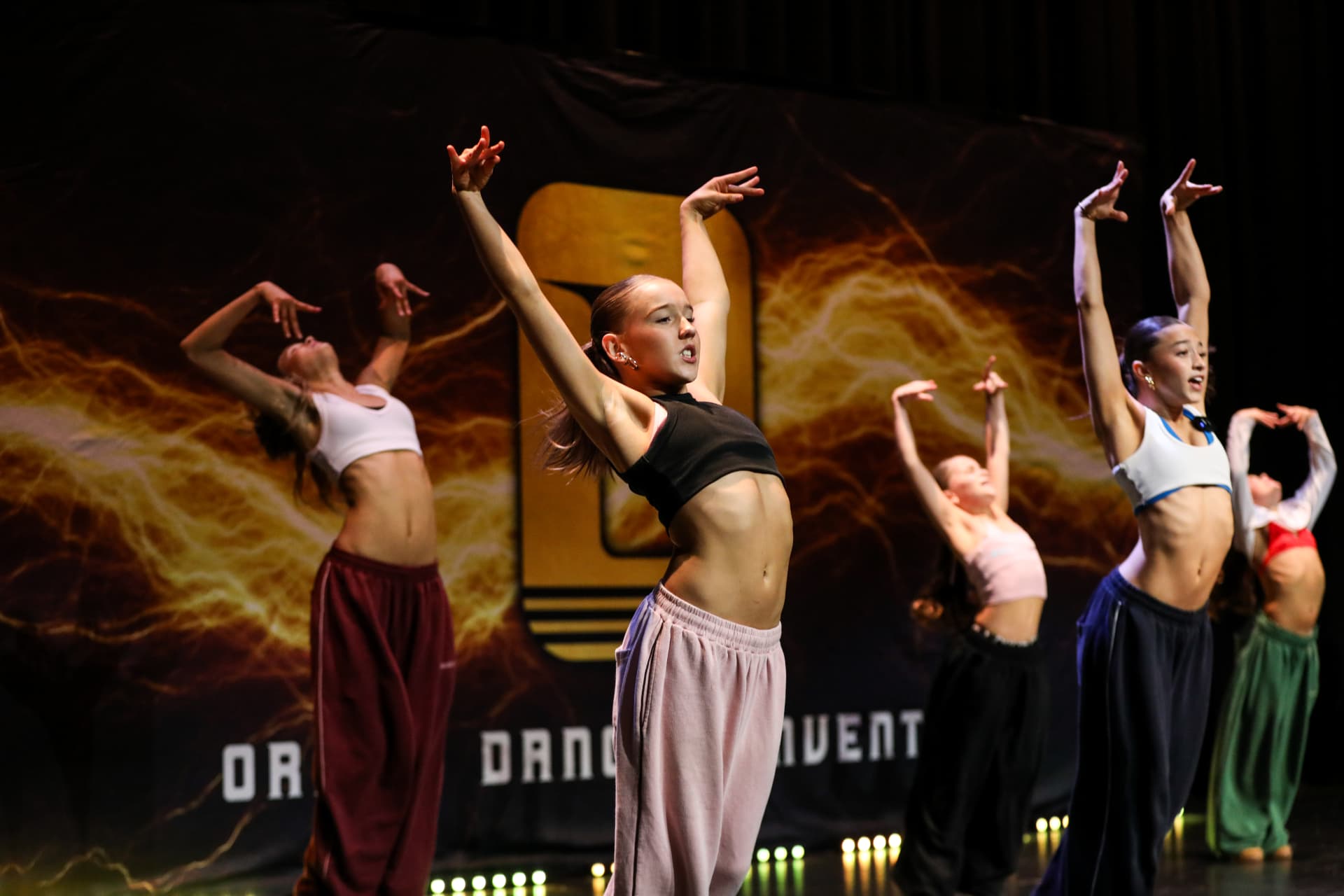 Senior gala performance class on stage